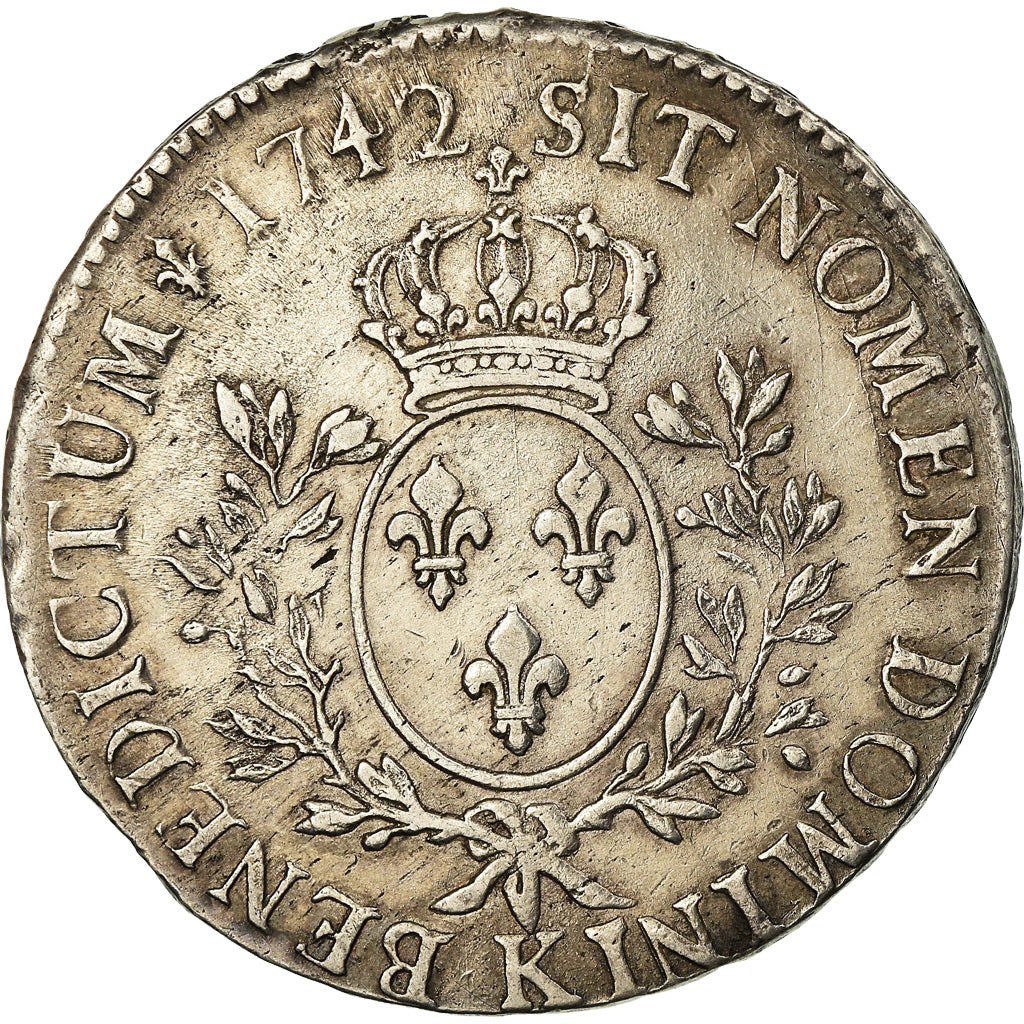 Monnaie, France, Louis XV, Écu au bandeau, Ecu, 1742, Bordeaux, TTB, Argent