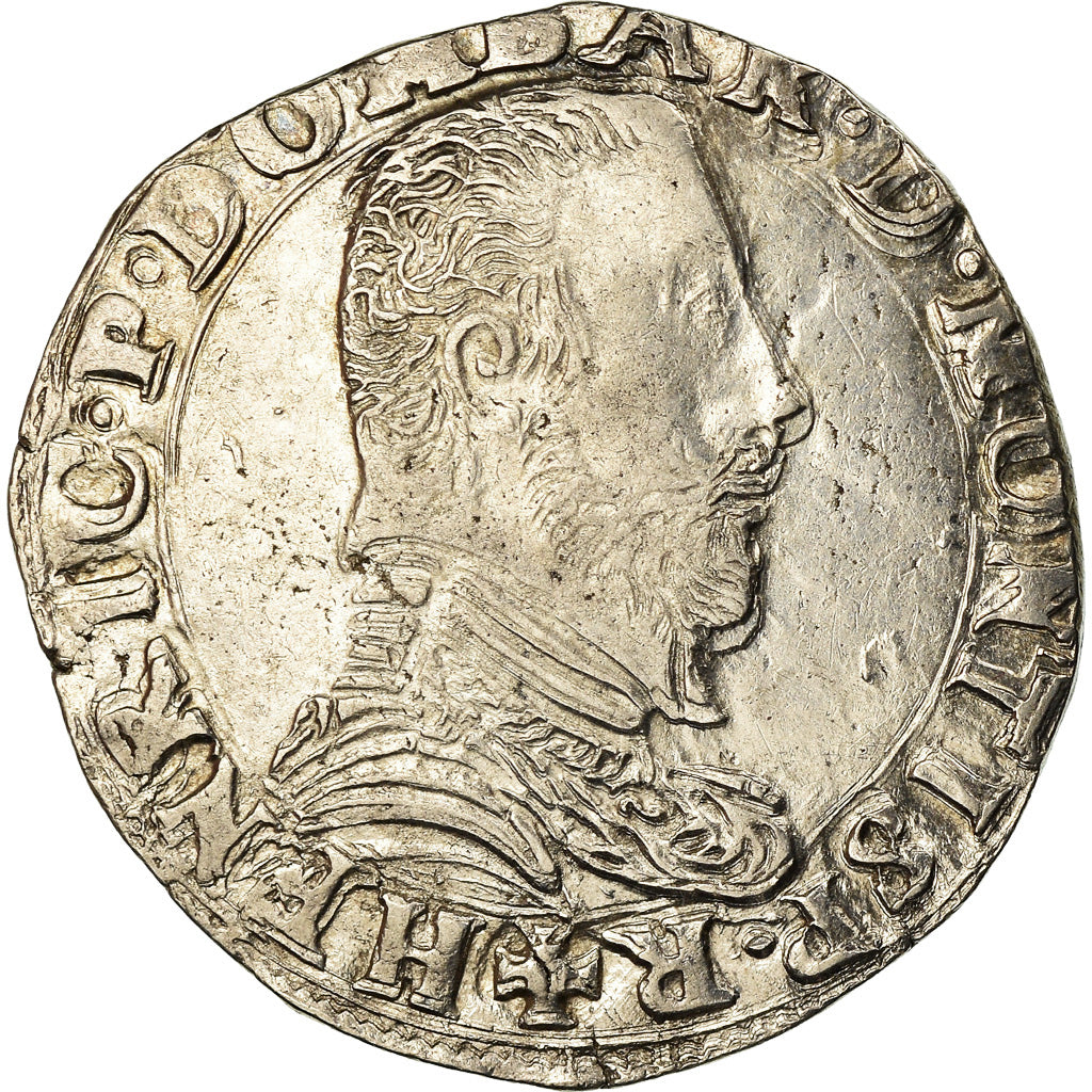 Monnaie, FRENCH STATES, DOMBES, Henri II de Montpensier, Teston, 1605, SUP