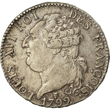 Monnaie, France, Louis XVI, ½ écu de 3 livres françois, 1792, Bordeaux