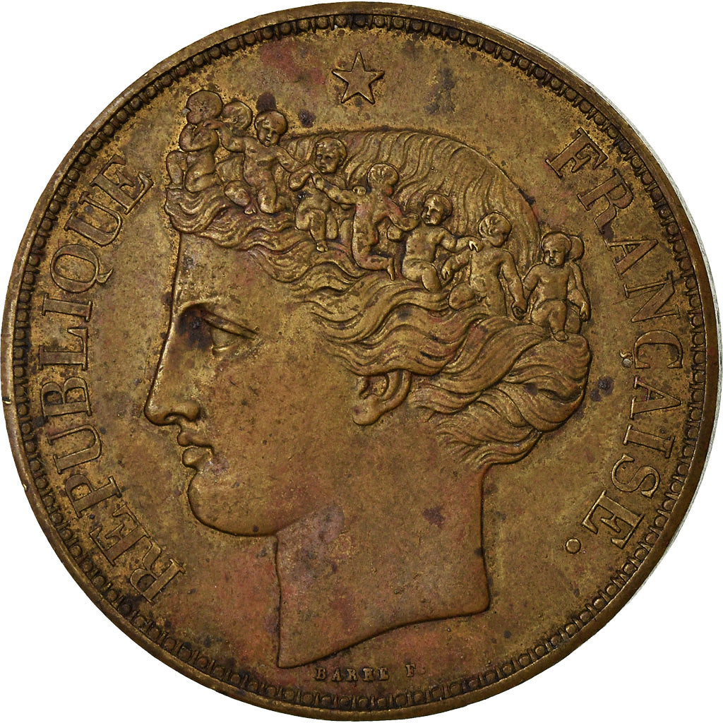 Moneda, Francia, Louis-Philippe, Virole brisée de Thonnelier, 5 Francs, 1843