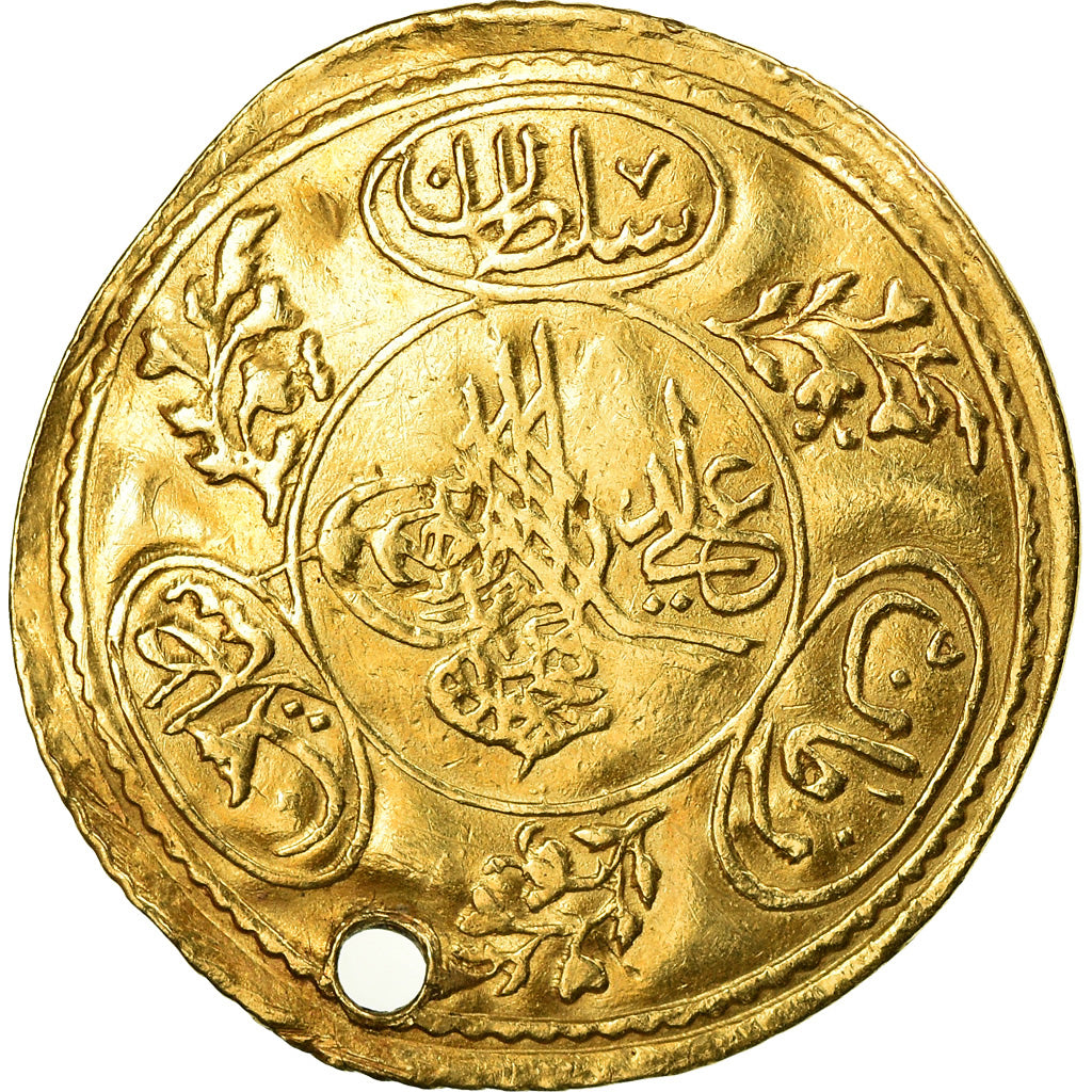 Monnaie, Turquie, Mahmud II, Hayriye Altin, 1828, Qustantiniyah, TTB, Or, KM:638