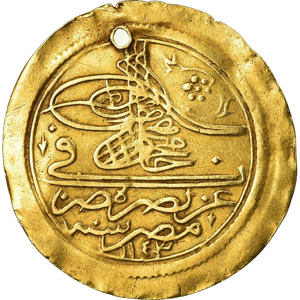 Coin, Turkey, Mahmud I, Zeri Mahbub, 1730, Islambul, EF(40-45), Gold, KM:221
