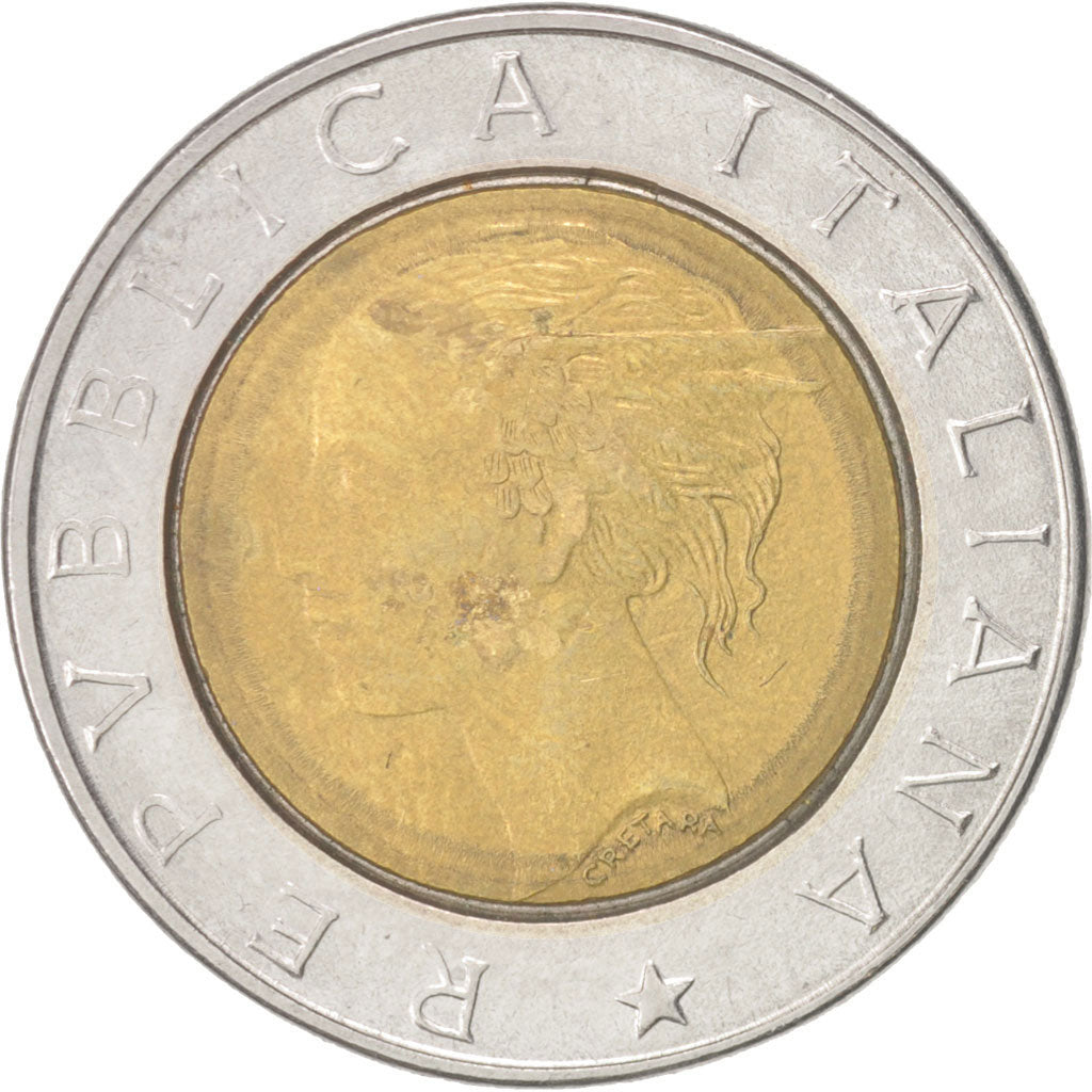 Monnaie, Italie, 500 Lire, 1993, Rome, TTB+, Bi-Metallic, KM:160