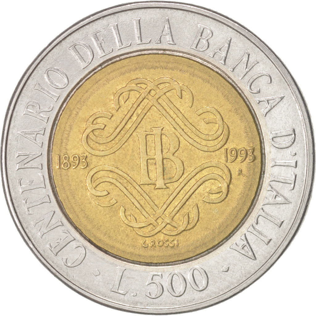 Monnaie, Italie, 500 Lire, 1993, Rome, TTB+, Bi-Metallic, KM:160