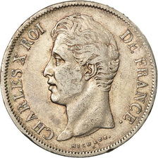 Coin, France, Charles X, 5 Francs, 1829, Marseille, EF(40-45), Silver