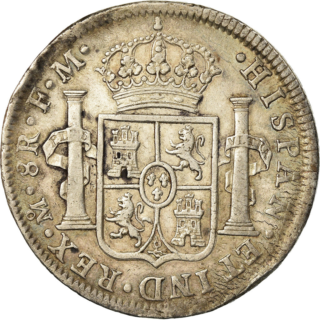 Coin, Mexico, Charles IV, 8 Reales, 1796, Mexico City, VF(30-35), Silver, KM:109