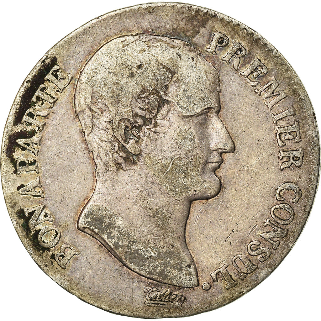 Moeda, França, Napoléon I, 5 Francs, An 12, Toulouse, VF(30-35), Prata