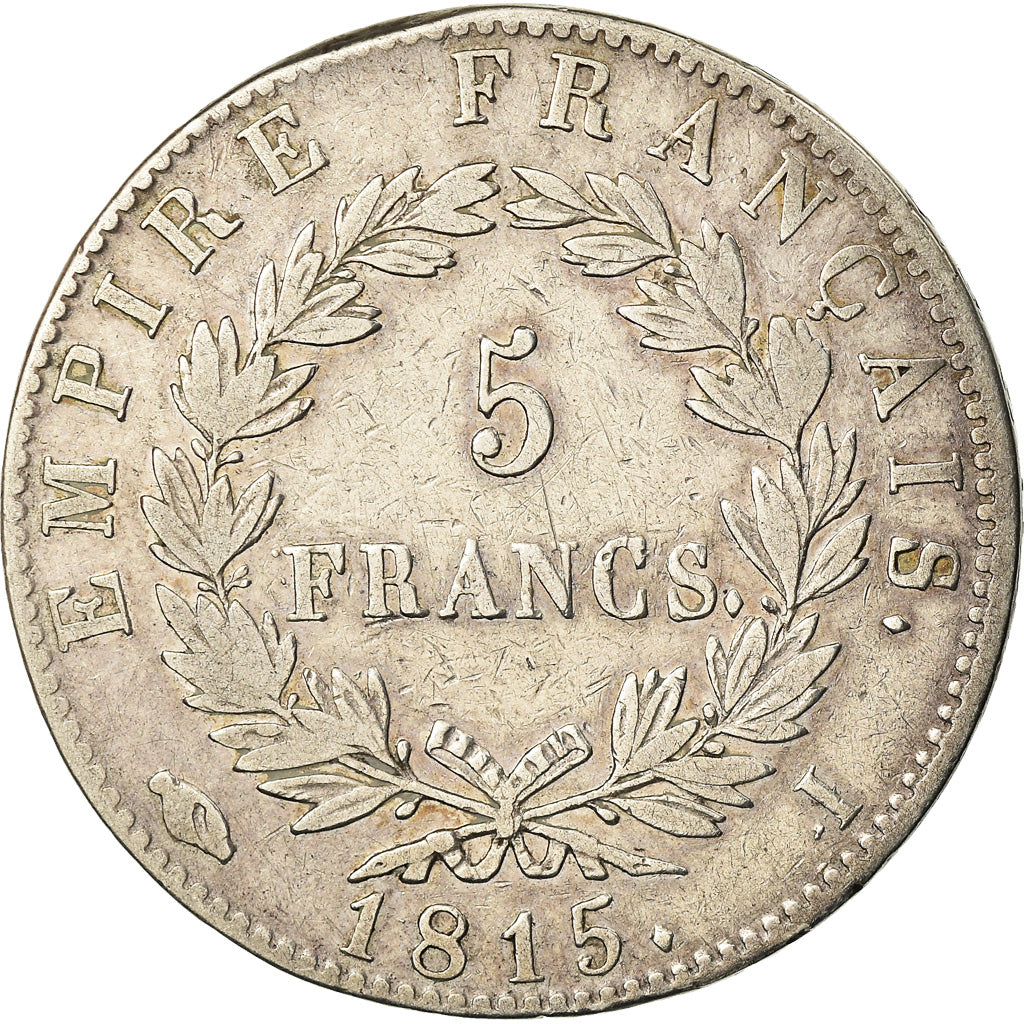 Coin, France, Napoléon I, 5 Francs, 1815, Limoges, VF(30-35), Silver, KM:704.4