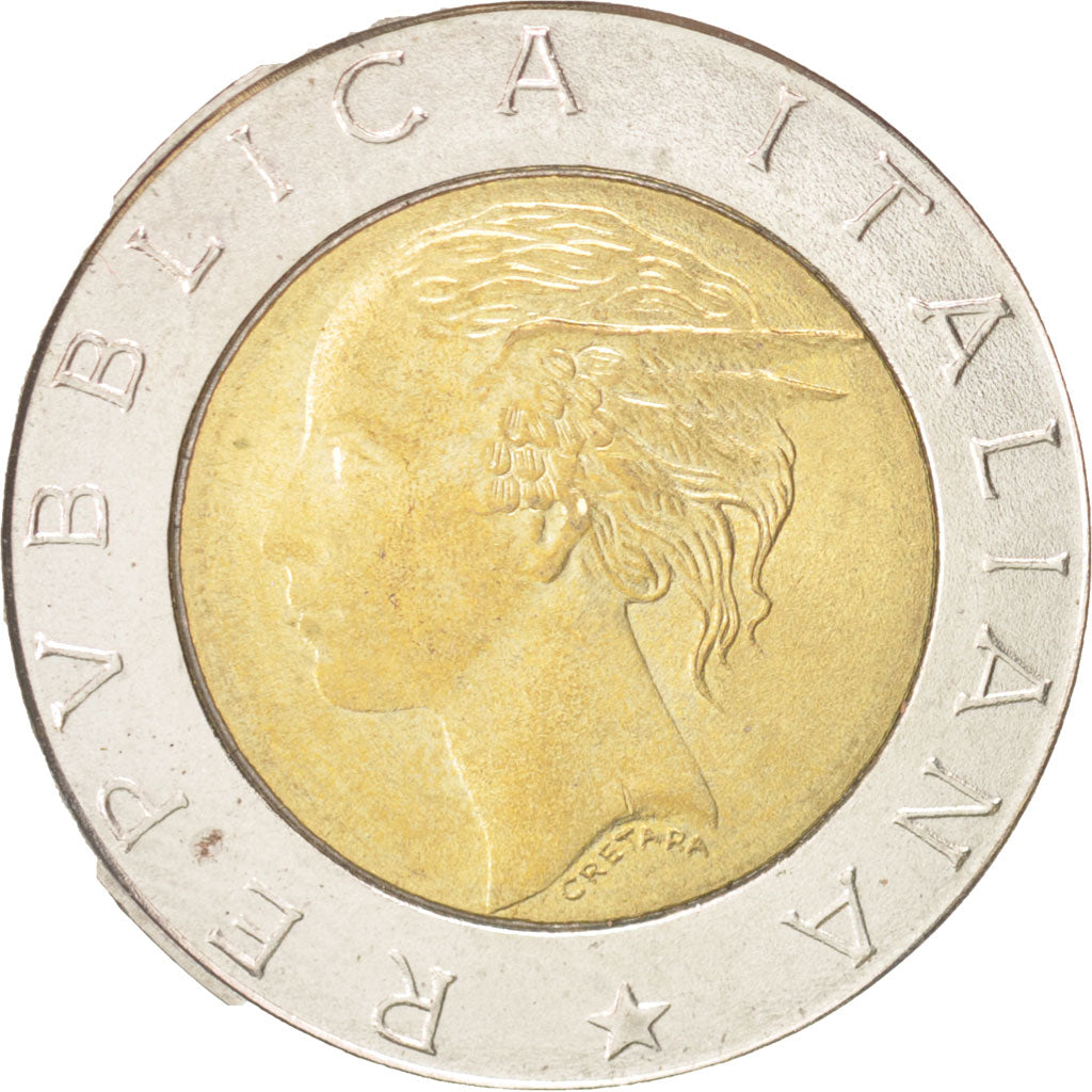 Coin, Italy, 500 Lire, 1997, Rome, MS(63), Bi-Metallic, KM:187