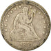 Coin, United States, Seated Liberty Quarter, Quarter, 1857, U.S. Mint
