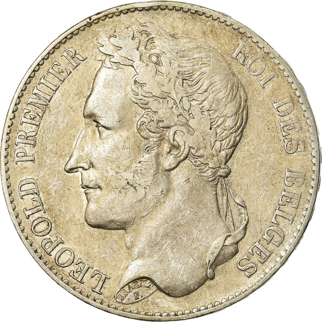 Coin, Belgium, Leopold I, 5 Francs, 5 Frank, 1849, EF(40-45), Silver, KM:3.2