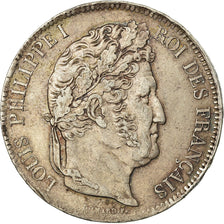 Moneta, Francia, Louis-Philippe, 5 Francs, 1832, Limoges, BB, Argento, KM:749.6