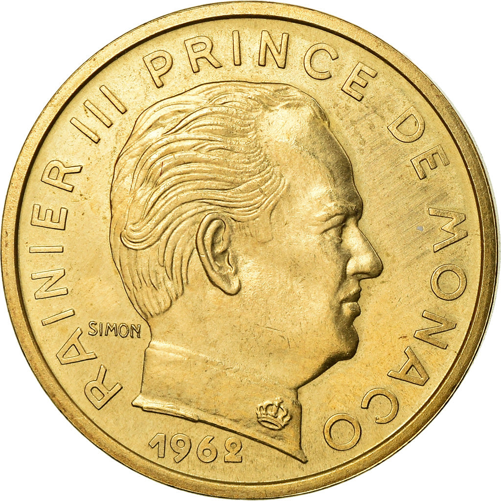 Coin, Monaco, Rainier III, 10 Centimes, 1962, Paris, ESSAI, MS(63)