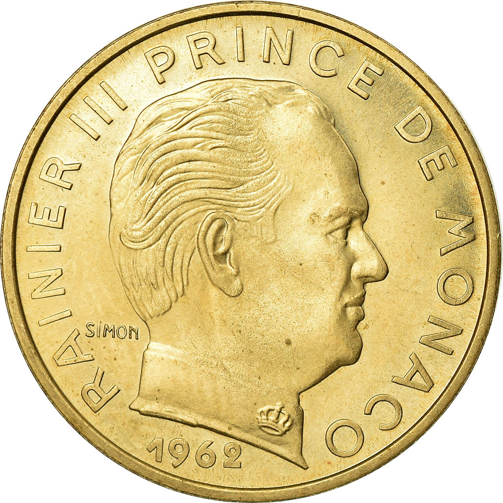 Coin, Monaco, Rainier III, 20 Centimes, 1962, Paris, ESSAI, MS(60-62)