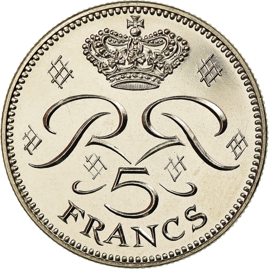 Coin, Monaco, Rainier III, 5 Francs, 1971, Paris, ESSAI, MS(63), Copper-nickel