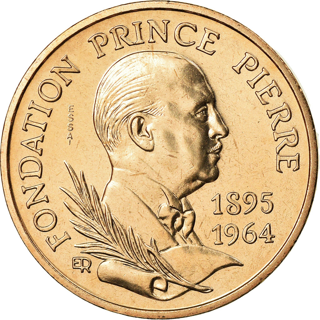 Coin, Monaco, Rainier III, Fondation Prince Pierre, 10 Francs, 1989, ESSAI