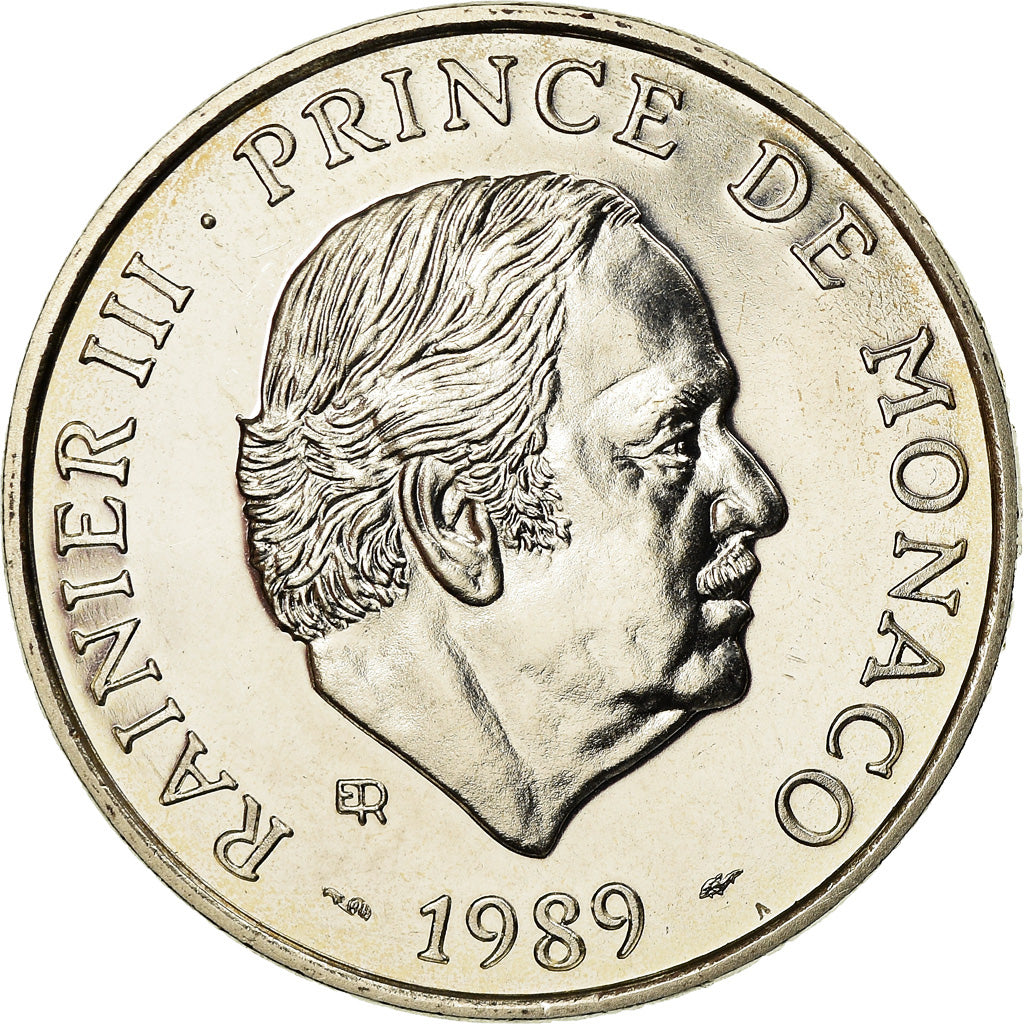 Münze, Monaco, Rainier III, 100 Francs, 1989, ESSAI, UNZ, Silber, KM:164