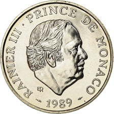 Münze, Monaco, Rainier III, 100 Francs, 1989, ESSAI, UNZ, Silber, KM:164