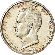 Coin, Monaco, Rainier III, 5 Francs, 1960, Paris, ESSAI, MS(60-62), Silver