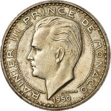 Coin, Monaco, Rainier III, 50 Francs, 1950, ESSAI, MS(60-62), Silver, KM:E31
