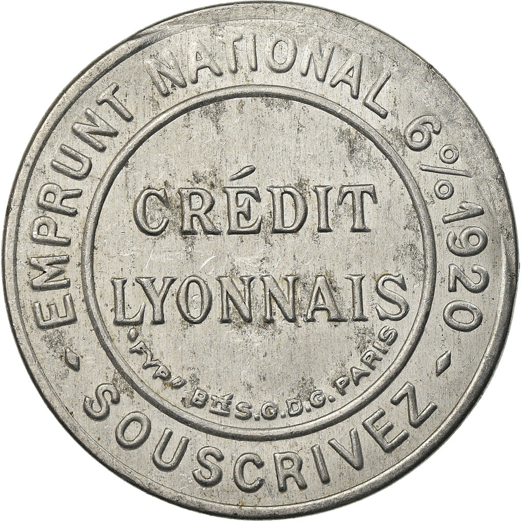 Moneta, Francja, Crédit Lyonnais, 5 Centimes, Undated, Timbre-Monnaie