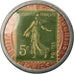 Moneta, Francia, Crédit Lyonnais, 5 Centimes, Timbre-Monnaie, SPL-, Alluminio