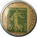 Munten, Frankrijk, Crédit Lyonnais, 5 Centimes, Timbre-Monnaie, PR, Aluminium