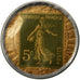 Munten, Frankrijk, Société générale, 5 Centimes, Timbre-Monnaie, PR