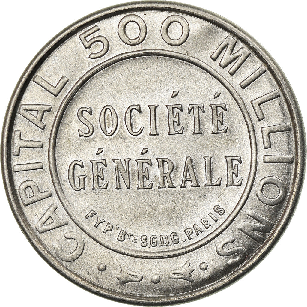 Münze, Frankreich, Société générale, 5 Centimes, Timbre-Monnaie, VZ