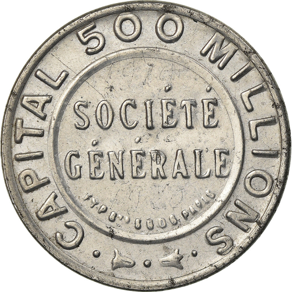 Moeda, França, Société générale, 10 Centimes, Timbre-Monnaie, AU(55-58)