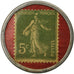 Münze, Frankreich, Spidoléine - Huile pour autos, 5 Centimes, Timbre-Monnaie