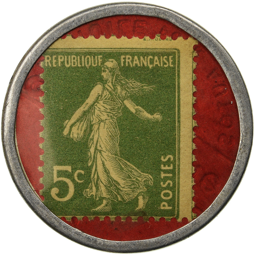 Coin, France, Spidoléine - Huile pour autos, 5 Centimes, Timbre-Monnaie