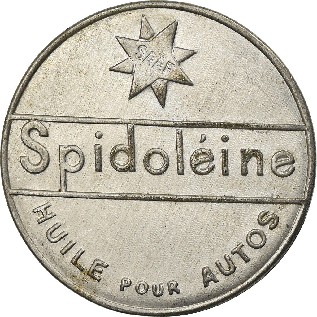 Coin, France, Spidoléine - Huile pour autos, 5 Centimes, Timbre-Monnaie