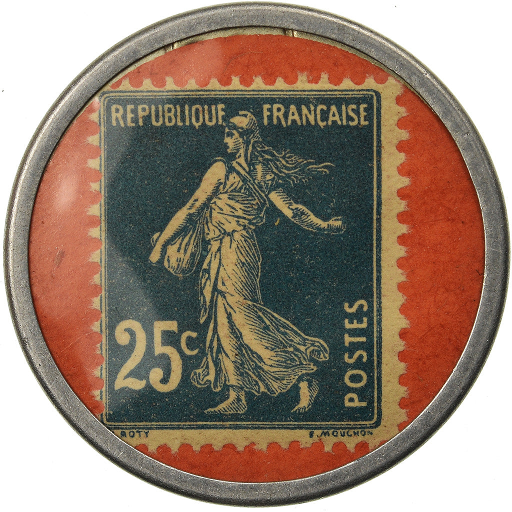 Münze, Frankreich, Spidoléine - Huile pour autos, 25 Centimes, Timbre-Monnaie