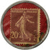 Coin, France, Savon Dentifrice de Botot, 20 Centimes, Timbre-Monnaie, EF(40-45)