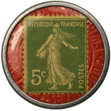 Coin, France, Société Marseillaise de Crédit, 5 Centimes, Timbre-Monnaie