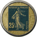 Coin, France, Société Marseillaise de Crédit, 25 Centimes, Timbre-Monnaie