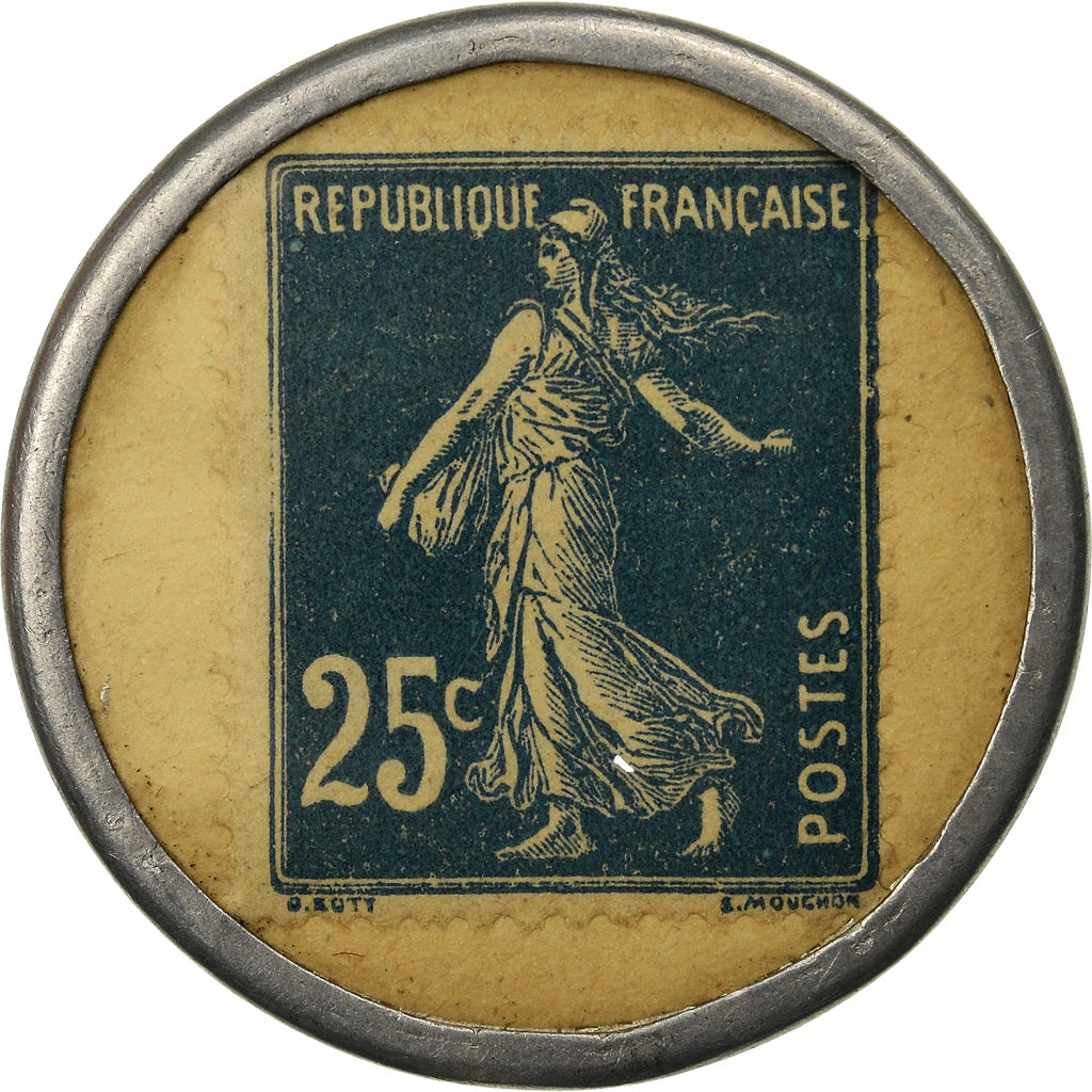 Moneta, Francja, Nouvelles Galeries, Ameublement, 25 Centimes, Undated