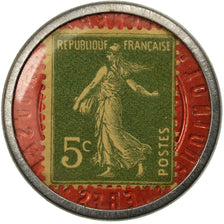 Monnaie, France, Pilules Pink, 5 Centimes, Timbre-Monnaie, SUP, Aluminium