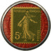 Moneda, Francia, Pilules Pink, 5 Centimes, Timbre-Monnaie, EBC, Aluminio