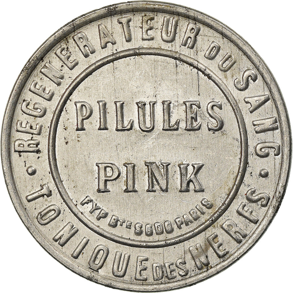 Monnaie, France, Pilules Pink, 5 Centimes, Timbre-Monnaie, SUP, Aluminium
