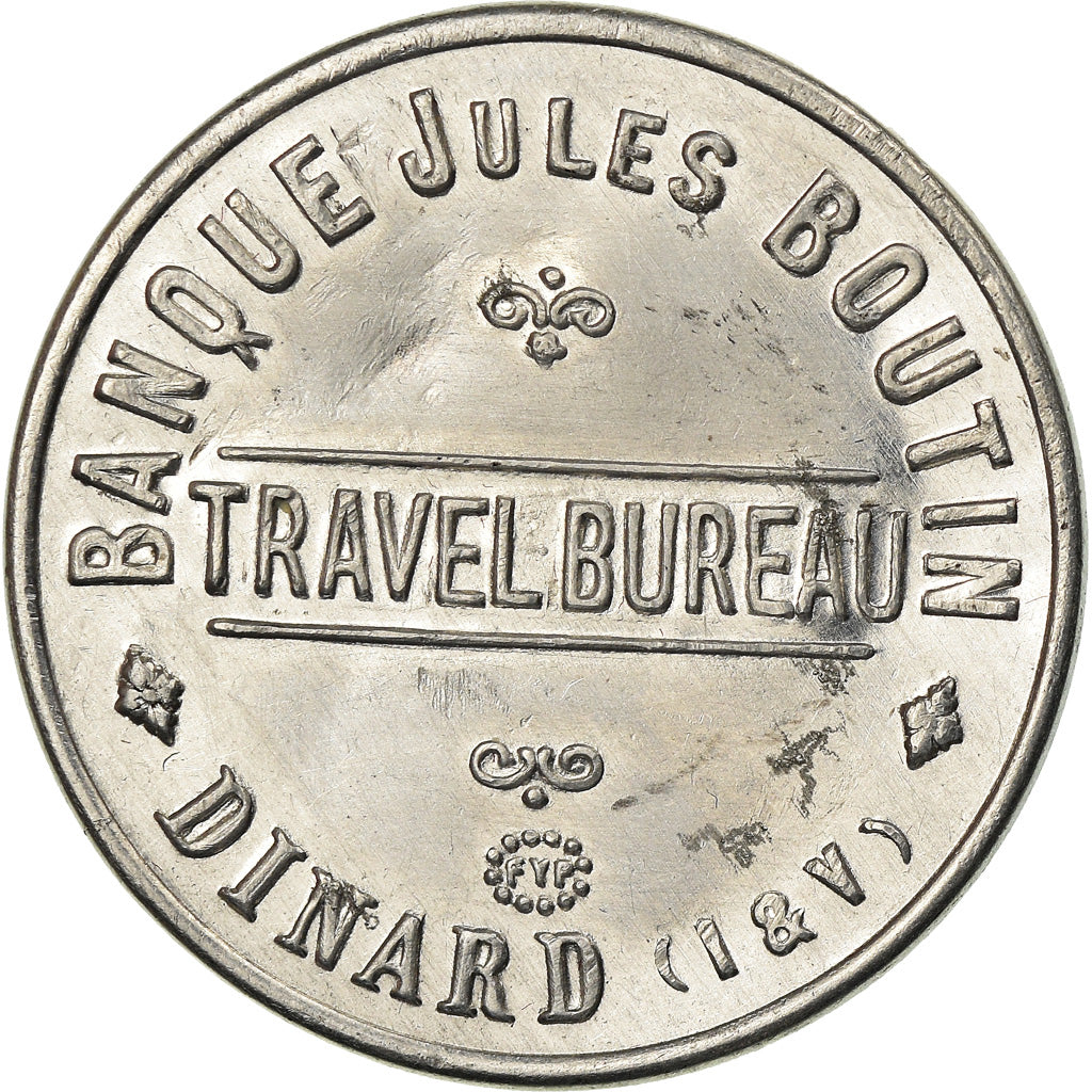 Münze, Frankreich, Banque Jules Boutin Travel Bureau, 5 Centimes