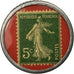 Moeda, França, Ajax Road King - Pneu Ajax, 5 Centimes, Timbre-Monnaie