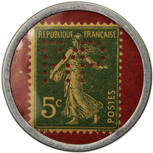 Coin, France, Grands Magasins Jones, Parfums, 5 Centimes, Timbre-Monnaie
