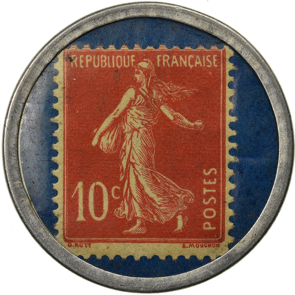 Monnaie, France, Grands Magasins Jones, Parfums, 10 Centimes, Timbre-Monnaie