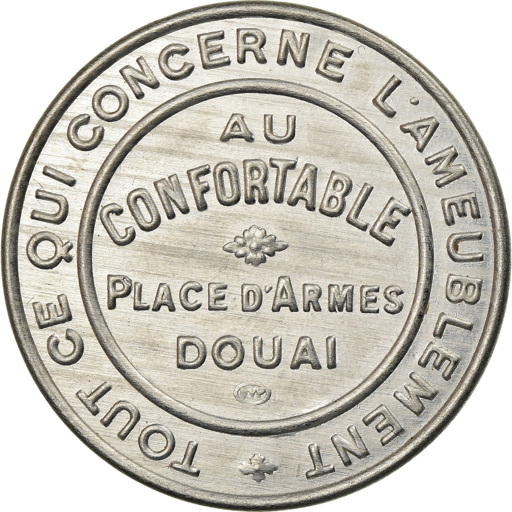 Moeda, França, Au Confortable, Douai, 5 Centimes, Timbre-Monnaie, AU(55-58)