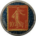 Moneta, Francia, Lisez L'Intran, 10 Centimes, Timbre-Monnaie, SPL-, Alluminio