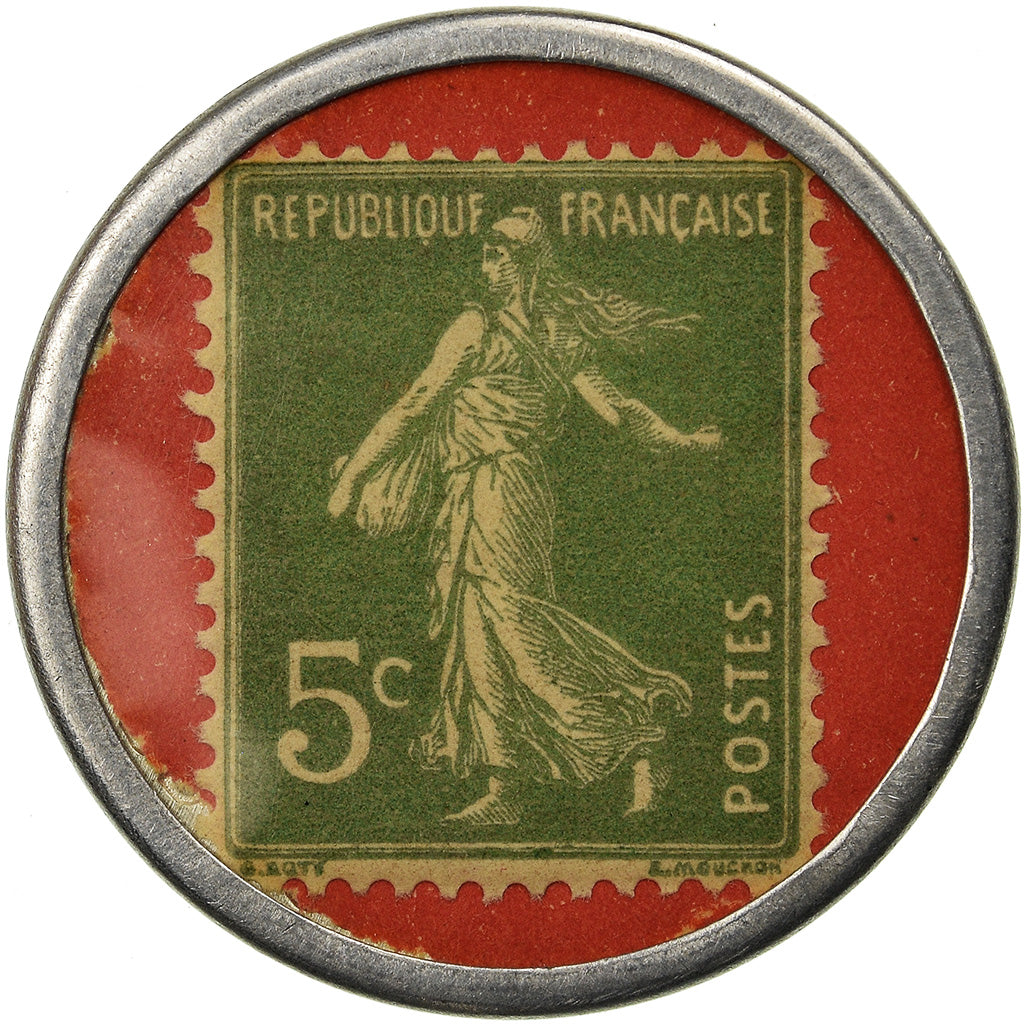 Coin, France, Porte-Plume, Waterman, Kirby, 5 Centimes, Timbre-Monnaie