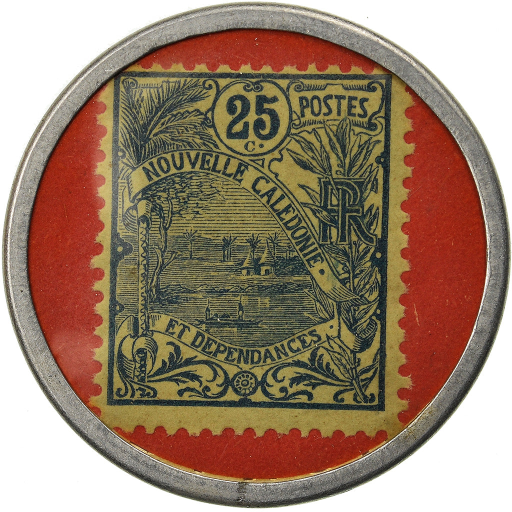 Monnaie, Indochine, Banque de l'Indochine, Nouméa, 25 Centimes, Timbre-Monnaie