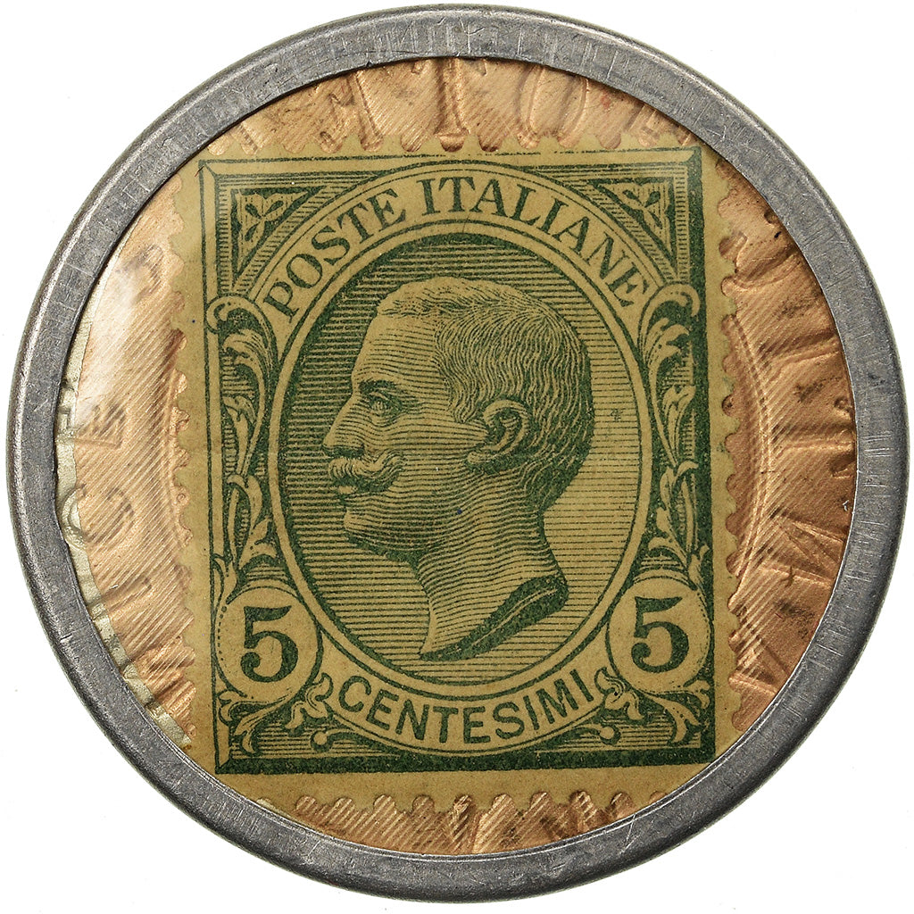 Coin, France, Atlantic Hotel, Nice, 5 Centesimi, Timbre-Monnaie, AU(55-58)